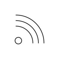 radio waves vector icon