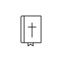 Biblia contorno vector icono