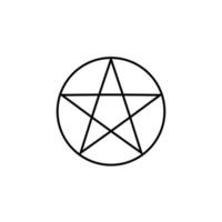 a five-pointed star in a circle vector icon