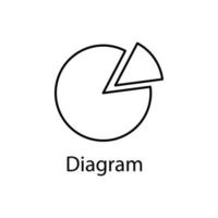 icono de vector de diagrama