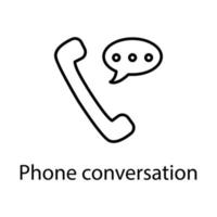 phone conversation vector icon