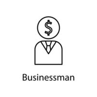 businessman vector icon