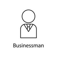 businessman vector icon