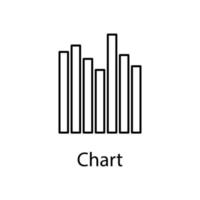 pillar chart vector icon