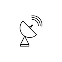 satellite dish vector icon