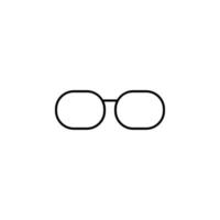 spectacles outline vector icon