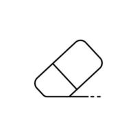 eraser outline vector icon