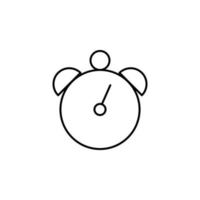 alarm clock outline vector icon