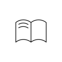 notebook outline vector icon