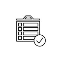 checklist outline vector icon