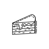 piece of cake dusk style vector icon