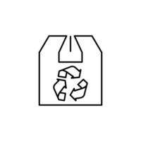 reuse of the parcel outline vector icon