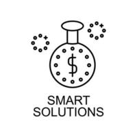 smart solutions vector icon