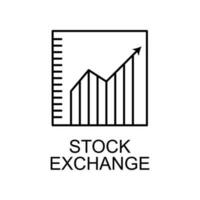 stock exchange vector icon