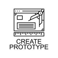 crear prototipo vector icono