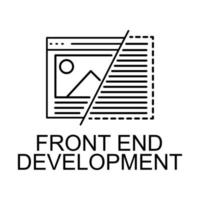 front end development vector icon