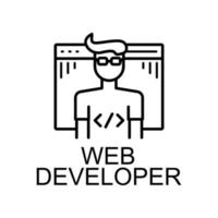 web developer vector icon