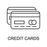 credit cards vector icon