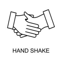 hand shake vector icon