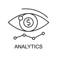 analytics view vector icon