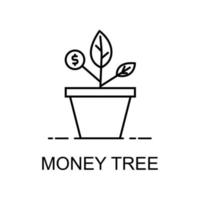 money tree vector icon