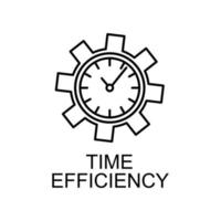 time efficiency vector icon