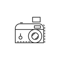 camera dusk style vector icon