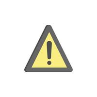 colored warning production vector icon