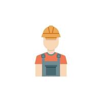 colored worker production vector icon
