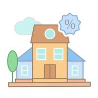 Mortgage sign vector icon