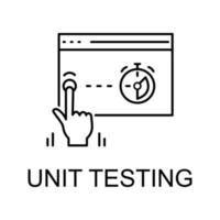 unit testing vector icon