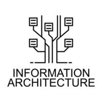 information architecture vector icon