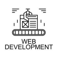 icono de vector de desarrollo web