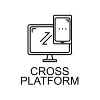 cross platform vector icon