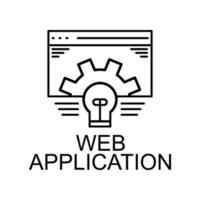 web application vector icon