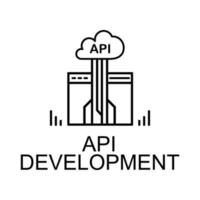 api desarrollo vector icono