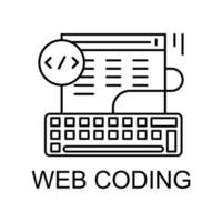 web coding vector icon