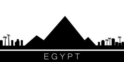 Egypt detailed skyline vector icon