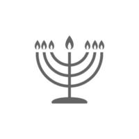 Menorah vector icono