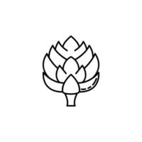 cedar cone dusk style vector icon