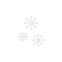 Winter snow Snowing colored vector icon