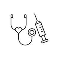 Stethoscope, toy vector icon