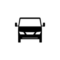 front view machine, car vector icon