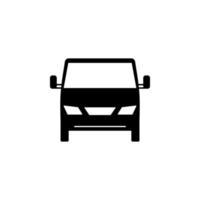 front view machine, car vector icon