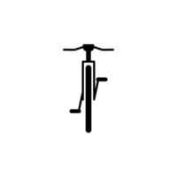 front view bicycle, transport vector icon