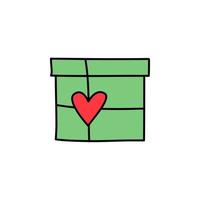 Valentine's Day, gift vector icon