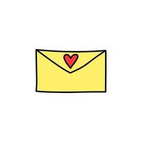 Valentine's Day, letter vector icon