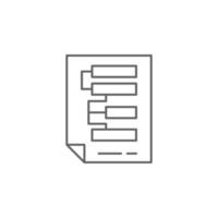 Document, process vector icon