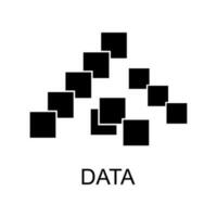 icono de vector de datos