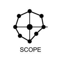 scope sign vector icon